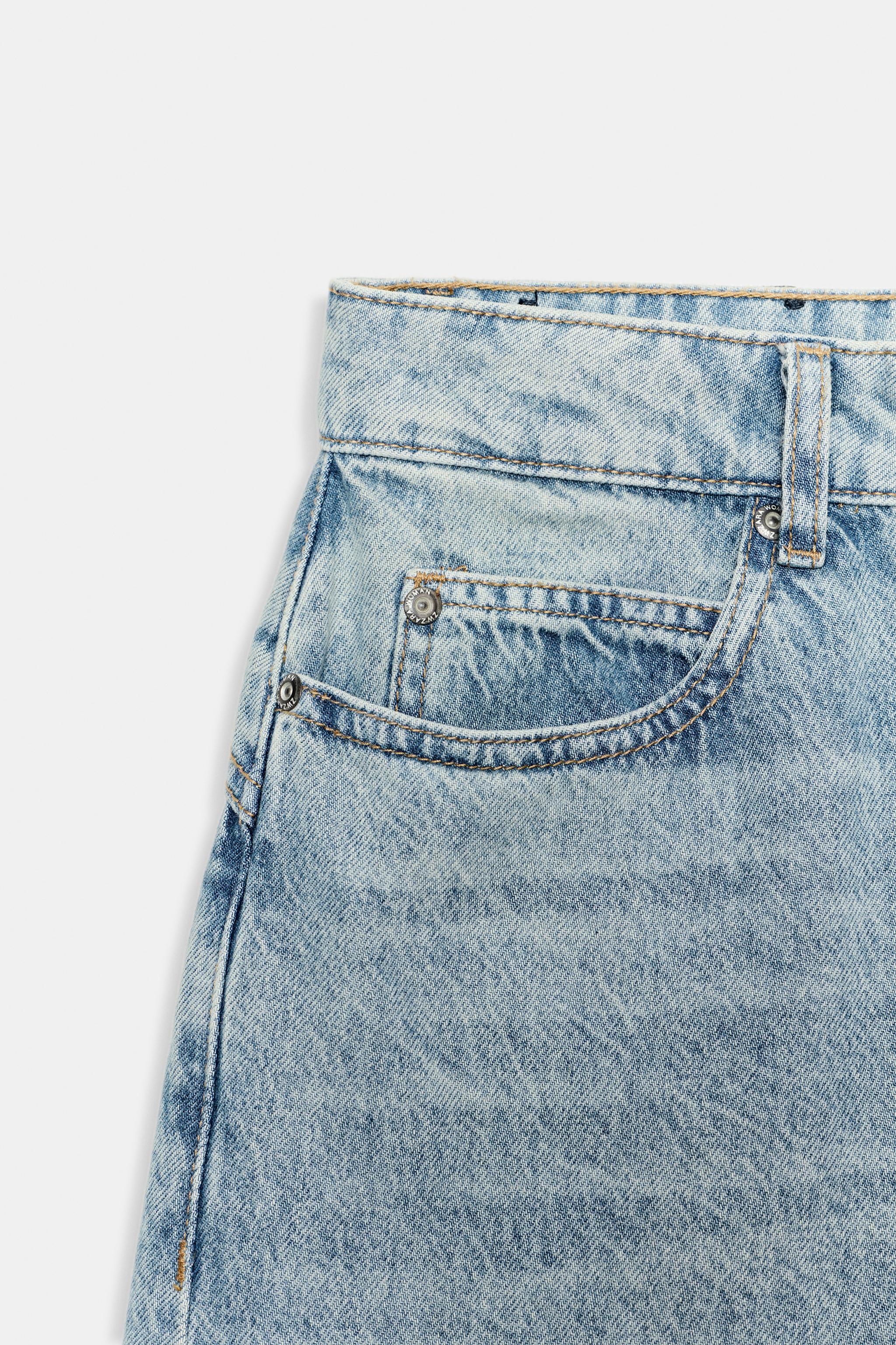 ZW COLLECTION LOOSE BARREL MID-RISE JEANS